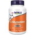Produktbild: NOW Foods L-Glutamin L-Glutamine Aminosäure 500 mg 120 Kapseln vegan Non-GMO