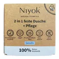 Produktbild: (124,88 EUR/kg) Niyok - 2in1 Feste Dusche & Pflege - 80g Sensitiv
