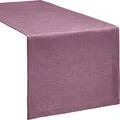 Produktbild: Erwin Müller Tischwäsche, Tischläufer Uni, Krefeld Beere Größe 40x170 cm - fleckabweisend, schmutzunempfindlich und leicht zu reinigen, Leinen-Optik (weitere Farben, Größen)