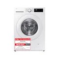 Produktbild: Samsung Waschmaschine, 8 kg, 1.400 U/min, EEK: A, Mikroplastik-Programm, Ecobubble, 14 Programme, WiFi SmartControl, Weiß, WW80CGC04ATEEG