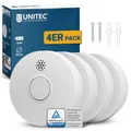 Produktbild: UNITEC Rauchwarnmelder TÜV geprüft, Rauchmelder, DIN EN 14604 Zertifiziert, Batterielebensdauer 1 Jahr, Alarm 85 dB, akustische und optische Anzeige, manuelle und automatische Prüffunktion, 4er Pack