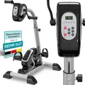 Produktbild: ELONEO 2in1 Arm und Beintrainer mit Motorunterstützung, Elektro Heimtrainer höhenverstellbar, passives und gelenkschonendes Training der Arme u. ... - Grau