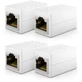 Produktbild: 4x CAT6 Patchkabel Verbinder Kupplung Koppler Netzwerk LAN RJ45 Kabel Adapter