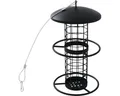 Produktbild: Futtersäule Siena Garden Vogelfuttersäule Matt Black für Meisenknödel, 26 cm Fut