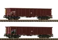 Produktbild: Fleischmann 830252 | 2-er Set Offene Güterwagen Eanos der SBB | Epoche V Spur N