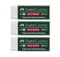 Produktbild: 3x Faber-Castell Radierer VINYL ERASER Radiergummi PVC Free 188121