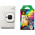 Produktbild: Fujifilm Instax Mini LiPlay misty white + Rainbow Film| Preis nach Code SOMMER