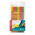 Produktbild: Fineliner & Filzstifte - STABILO point 88 + Pen 68 - 10er Pack - Neonfarben 10 N