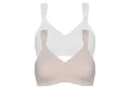 Produktbild: Susa Set: Bügelloser BH Susa Doppelpack BH ohne Bügel 7077 (100 B Weiss/Cappuccino)