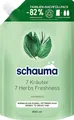 Produktbild: Schauma Haarshampoo 1x Schauma Shampoo 7 Kräuter Nachfüllpack (800 ml), 1-tlg., Frische-Shampoo für normales bis schnell fettendes Haar