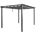Produktbild: Berlinlodge Pergola, Anthrazit, Metall, 400x240x300 cm, Sonnen- & Sichtschutz, Pavillons & Pergolas, Pergolas