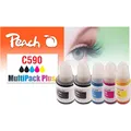 Produktbild: Peach Tinte Canon CISS GI-590 Multi-Pack+ C/M/Y/2x BK (M, C, Y) (0F321339)