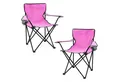 Produktbild: Spetebo Campingstuhl Campingstuhl mit Getränkehalter - grün / 2er Set (2er Set, 1 St), Camping Strand und Garten Klappstuhl