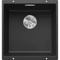 Produktbild: BLANCO SUBLINE 400-U | Granitspüle aus SILGRANIT anthrazit | Einbauart: Unterbau | für 50 cm breite Unterschränke | Ein Ausschnitt und nur einmal montiert | [43x46x20,2 cm]