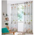 Produktbild: heimtexland Vorhang Skandi Dekoschal Gardine Kinderzimmer Natur Bunt (1 St), Ösen, halbtransparent, Polyester, Leinenoptik I Kinderzimmer I Vorhang I verschiedene Größen bunt 135 cm x 245 cm