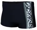 Produktbild: Aquarti Herren Kurze Badehose mit Streifen, Farbe: 13717A Schwarz/Graphit, Größe: 6XL