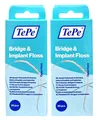 Produktbild: 2x TePe Bridge und Implantat Floss - Brücken Zahnseide - KFO Superfloss