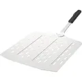 Produktbild: Cozze® Pizzaschaufel, hitzestabiler Pizzaschieber, passend für 17 Pizzaöfen, 75 x 35 x 3 cm, Aluminium / Edelstahl / Kunststoff, silber