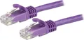 Produktbild: StarTech.com 1,5m CAT6-Kabel - lila - violett - CAT6-Patchkabel - Snagless RJ45 - ETL, 1,5 m, Cat6, U/UTP (UTP), RJ-45, RJ-45, Violett
