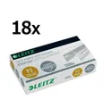 Produktbild: 18 x Leitz Heftklammern 5570 Klammern P3 verzinkt 24/6 Tackernadeln 1000 Stück