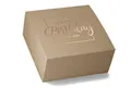Produktbild: ideas in boxes Premium Geschenkbox Geburtstag, Geschenkkarton, Magnetbox, Magnetfaltbox, Geschenkverpackung für Geburtstag mit Schriftzug, 22x22x10cm, Natur mit Kupfer