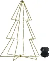 Produktbild: Moderner 6-seitiger LED-Weihnachtsbaum für Innen und Außen Christmas United 45cm