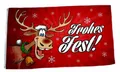 Produktbild: Fahne / Flagge Frohes Fest Elch Weihnachten rot 60 x 90 cm