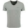 Produktbild: Key Largo T-Shirt Water vintage Look uni Basic MT00780 V-Ausschnitt unifarben kurzarm slim fit XXL