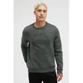 Produktbild: Sweater CAMP DAVID, Herren, Gr. M, schwarz forest, Material: 65% Baumwolle, 35% Polyester, bedruckt, relaxed fit, Rundhals, eingesetzt Rippbündchen, Sweatshirts Sweater, mit weicher Innenseite