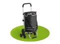 Produktbild: Juskys 3in1 Einkaufstrolley für Treppen - 56 L, modern & klappbar - Treppensteiger Trolley Schwarz