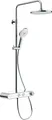 Produktbild: Duravit Shower Systems Duschsystem Shelf 1050, Minusflow, Chrom/Weiß Hochglanz,