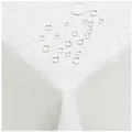 Produktbild: DecoHomeTextil Heimtextilmanufaktur Tischdecke Leinen Optik Tischdecke Tischtuch Abwaschbar Wasserabweisend weiß Eckig 110 x 140 cm