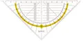 Produktbild: Herlitz 8700304 Geometrie-Dreieck aus transparenter Kunststoff, klein