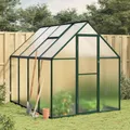 Produktbild: Gewächshaus mit Fundamentrahmen Grün 224x169x195 cm Aluminimum