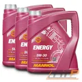 Produktbild: MANNOL 3x 4 L LITER ENERGY 5W-30 MOTOR-ÖL MOTOREN-ÖL
