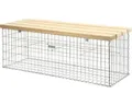 Produktbild: Gabionen Bank bellissa 155 x 55 x 54 cm mit Sitzauflage