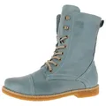 Produktbild: Andrea Conti Damen Stiefelette Schnürboot Leder 0348760, Größe:38 EU, Farbe:Blau