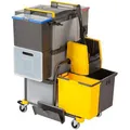 Produktbild: VERMOP Reinigungswagen Shopster Sprint, mit Presse, 17 Liter, 10 Liter, 2 x 8 Liter