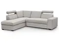 Produktbild: Beautysofa Ecksofa mit Bettkasten und verstellbaren Kopfstützen Roma, 250 cm breite L-Form Polsterecke, mit Schlaffunkton