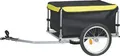 Produktbild: Dunlop Fahrradanhänger – Fahrradanhänger Lastenanhänger – Anhänger Fahrrad Transport für Sachen – Fahrradanhänger mit Reflektoren und verstellbarem Regenschutz – Gelb