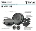 Produktbild: Focal ISVW155 Inside 2-Wege Compo 15.5 cm für Volkswagen VW Vento 2010 bis 2020