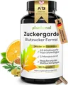 Produktbild: 15-fach Blutzucker Komplex mit Kurkuma Olivenblatt OPC Bittermelone schwarzer Kreuzkümmel & Chrom - 1 Monatsvorrat Blutzucker Kapseln - Zuckergarde