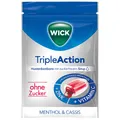Produktbild: WICK TripleAction Menthol & Cassis ohne Zucker