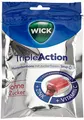 Produktbild: WICK Triple Action mit Menthol ohne Zucker Vorratspack – Gefüllt mit Johannisbeersaftkonzentrat und kühlendem Menthol – Mit Zink und Vitamin C – 10er Pack (10 x 72 g)