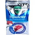 Produktbild: WICK TripleAction Menthol & Cassis o.Zucker Bon. 72 g PZN 13650461
