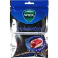 Produktbild: WICK TripleAction Menthol & Cassis o.Zucker Bon., 72 g PZN 13650461