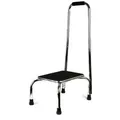Produktbild: Vital Comfort Tritthocker Trittstufe mit höhenverstellbarem Haltegriff, Chrom, 88-108 cm