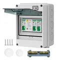 Produktbild: Wasserdichte Sicherungskasten Aufputz BestücktIP65 Waterproof Verteilerkasten...