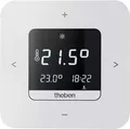 Produktbild: Theben RAMSES 850 top3 OT Digital-Uhrenthermostat Wochenprogramm, 230 V, Netzversion, App, Display, OpenTherm, Raumthermostat, PI-Raumregler, witterungsgeführter Regler, Bluetooth, BLE, externer Eingang für Sensoren, modulierende Gasbrennwertsysteme und m