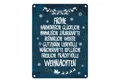 Produktbild: speecheese Metallschild Metallschild mit Spruch: Frohe besinnliche und friedliche ...